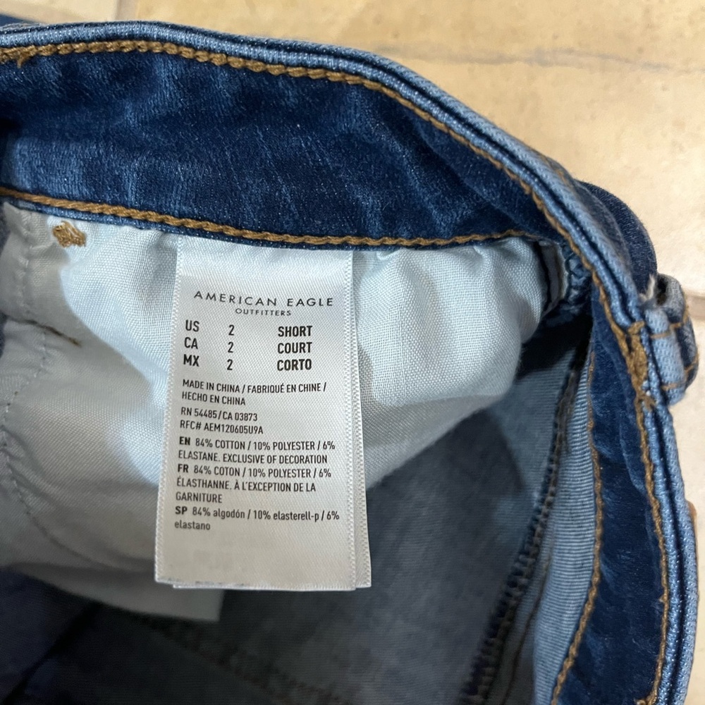 American Eagle skinny Blue Women's Jeans Size 2 Short - Picture 3 of 4